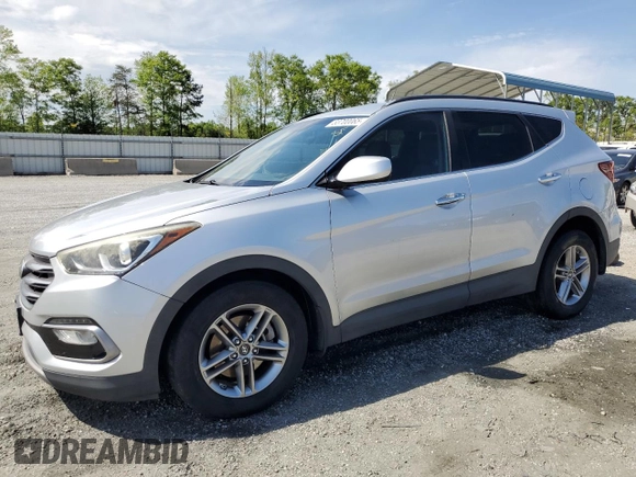 2017 Hyundai Santa Fe 2.4L with VIN 5XYZUDLB0HG415521, listed as a Copart auction lot 53700065 with 39,754 mi miles and Salvage title. Bid and sale history available at DreamBid. Image 1.