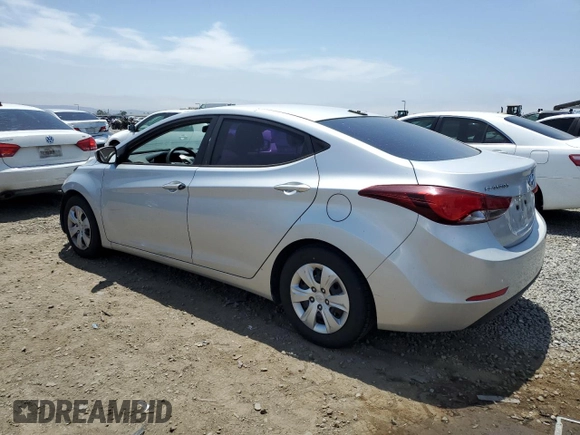 2016 Hyundai Elantra SE z VIN 5NPDH4AE7GH710280, wystawiony jako Copart lot #58803965 z przebiegiem 167 501 mil mil oraz Szkoda całkowita • Salvage title. Historia ofert i sprzedaży dostępna na DreamBid. Obrazek 2.