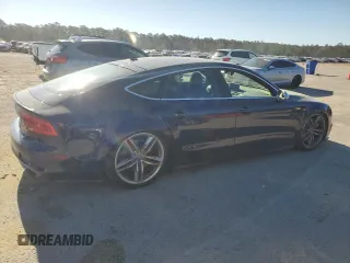 2013 Audi S7 with VIN WAUW2BFC5DN104538, listed as a Copart auction lot 48517225 with 148,975 mi miles and Salvage Title. Bid and sale history available at carsss.com. Image 3.