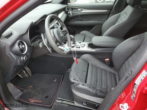 2024 Alfa Romeo Stelvio Veloce with VIN ZASPAKBN2R7D77716, listed as a Copart auction lot 66843824 with 784 mi miles and Salvage Title. Bid and sale history available at carsss.com. Image 7.