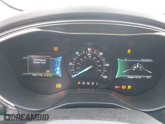 2019 Ford Fusion Hybrid SE with VIN 3FA6P0LU9KR206740, listed as a IAAI auction lot 41933661 with 143,111 mi miles. Bid and sale history available at carsss.com. Image 7.