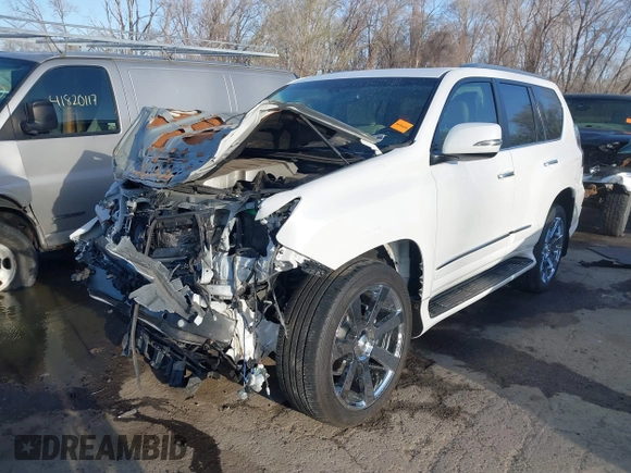 2017 Lexus GX with VIN JTJJM7FX2H5173021, listed as a IAAI auction lot 41833731 with 60,601 mi miles. Bid and sale history available at carsss.com. Image 2.