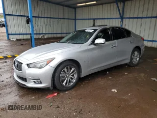 2017 Infiniti Q50 Premium z VIN JN1EV7AR3HM835319, wystawiony jako Copart lot #56049225 z przebiegiem 114 486 mil mil oraz Szkoda całkowita • Salvage title. Historia ofert i sprzedaży dostępna na DreamBid. Obrazek 1.