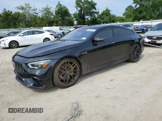 2019 Mercedes-Benz AMG GT 63 S z VIN WDD7X8KB4KA007978, wystawiony jako Copart lot #64945444 z przebiegiem Nie podano mil oraz Szkoda całkowita • Salvage title. Historia ofert i sprzedaży dostępna na DreamBid. Obrazek 1.