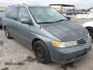 2002 Honda Odyssey EX-L with VIN 2HKRL189X2H535530, listed as a IAAI auction lot 42792425 with 200,236 mi miles and . Bid and sale history available at DreamBid. Image 1.