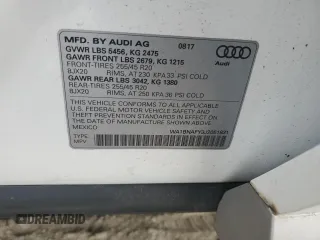 2018 Audi Q5 Premium Plus with VIN WA1BNAFY3J2051831, listed as a Copart auction lot 88933845 with 45,673 mi miles and Salvage Title. Bid and sale history available at carsss.com. Image 13.