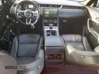 2021 Jaguar F-Pace S with VIN SADCJ2EX5MA664469, listed as a Copart auction lot 86512824 with 57,465 mi miles and Salvage title. Bid and sale history available at DreamBid. Image 8.