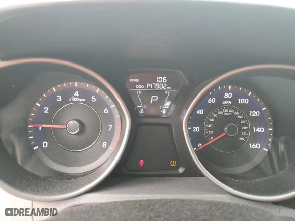 2013 Hyundai Elantra GLS with VIN 5NPDH4AE1DH439180, listed as a Copart auction lot 52771275 with 147,902 mi miles and Salvage Title. Bid and sale history available at carsss.com. Image 9.
