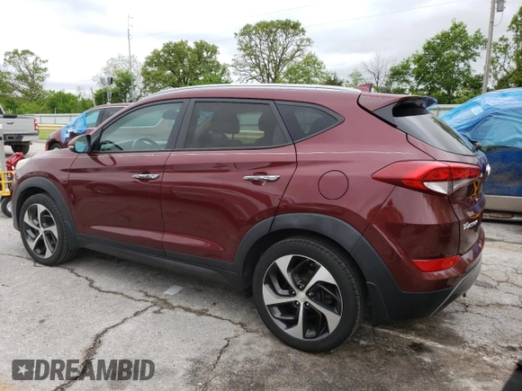2016 Hyundai Tucson Limited z VIN KM8J33A27GU113407, wystawiony jako Copart lot #56000655 z przebiegiem 133 670 mil mil oraz Czysty tytuł • Clean title. Historia ofert i sprzedaży dostępna na DreamBid. Obrazek 2.