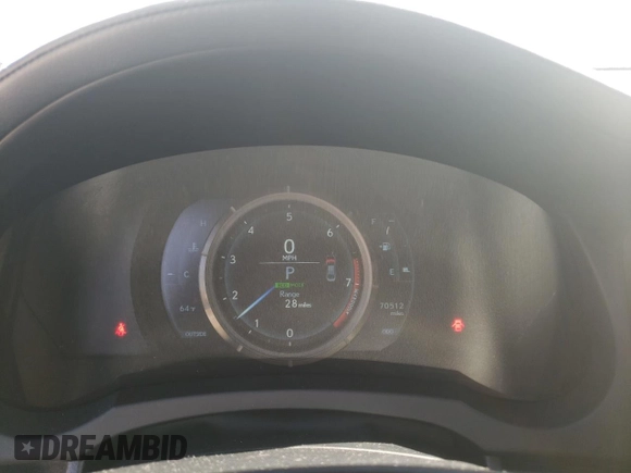 2015 Lexus IS 350 with VIN JTHBE1D21F5016083, listed as a Copart auction lot 49066975 with 70,512 mi miles and Salvage Title. Bid and sale history available at DreamBid. Image 9.