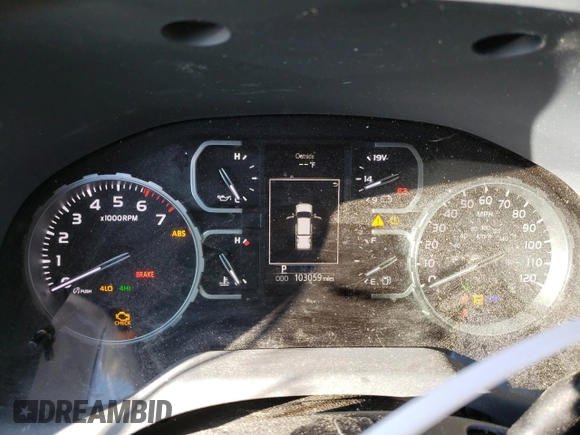 2018 Toyota Tundra SR with VIN 5TFUM5F1XJX075879, listed as a Copart auction lot 83666824 with 130,059 mi miles and Salvage title. Bid and sale history available at DreamBid. Image 9.