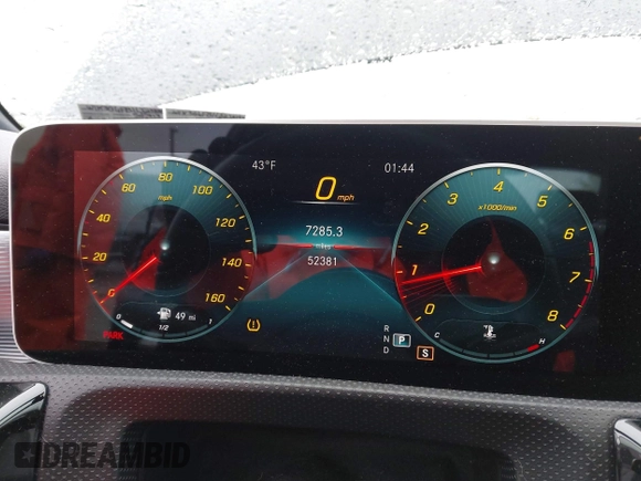 2020 Mercedes-Benz A 220 с VIN W1K3G4FB1LJ238193, выставлен на аукционе IAAI как лот 41975738 с пробегом 52 381 миль миль и . История ставок и продаж доступна на DreamBid. Изображение 7.