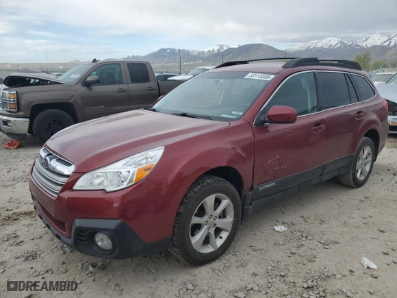 2013 Subaru Outback 2.5i Premium with VIN 4S4BRCCC1D3210046, listed as a Copart auction lot 53115585 with 124,521 mi miles and Salvage Title. Bid and sale history available at carsss.com. Image 1.