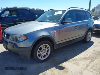 2005 BMW X3 2.5i with VIN WBXPA73415WC50781, listed as a IAAI auction lot 41871451 with 116,251 mi miles. Bid and sale history available at carsss.com. Image 2.