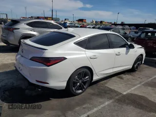 2024 Acura Integra w/A-Spec Package with VIN 19UDE4H37RA016116, listed as a Copart auction lot 48524505 with 8,603 mi miles and Salvage Title. Bid and sale history available at carsss.com. Image 3.