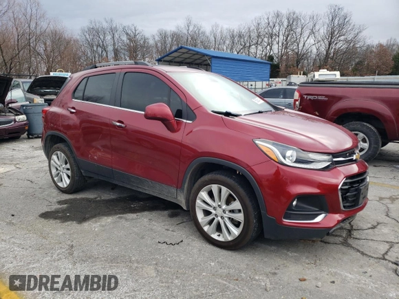 2018 Chevrolet Trax Premier with VIN 3GNCJRSB0JL398058, listed as a Copart auction lot 85088414 with 53,001 mi miles and Salvage Title. Bid and sale history available at carsss.com. Image 4.