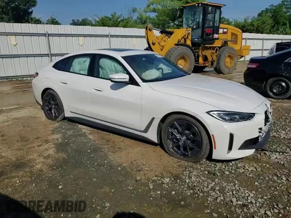 2023 BMW i4 eDrive40 with VIN WBY73AW04PFP24525, listed as a Copart auction lot 60928733 with 13,618 mi miles. Bid and sale history available at carsss.com. Image 11.
