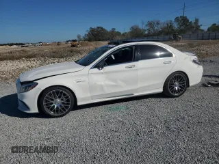 2017 Mercedes-Benz C 63 AMG with VIN 55SWF8GB2HU197702, listed as a Copart auction lot 82127534 with 35,876 mi miles and Salvage title. Bid and sale history available at DreamBid. Image 1.