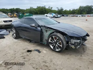 2021 Lexus LC with VIN JTHBP5AY7MA100522, listed as a Copart auction lot 62112054 with 24,094 mi miles and Non Repairable. Bid and sale history available at carsss.com. Image 4.