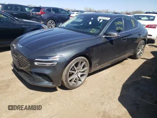 2022 Genesis G70 2.0T with VIN KMTG34TAXNU088980, listed as a Copart auction lot 51467974 with 20,213 mi miles and Salvage Title. Bid and sale history available at carsss.com. Image 1.