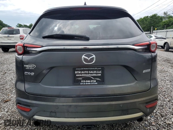 2018 Mazda CX-9 Grand Touring with VIN JM3TCADY7J0211781, listed as a Copart auction lot 59477885 with 77,667 mi miles and Salvage title. Bid and sale history available at DreamBid. Image 6.