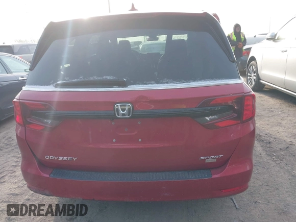 2023 Honda Odyssey Sport z VIN 5FNRL6H70PB014642, wystawiony jako IAAI lot #41094317 z przebiegiem 34 596 mil mil oraz . Historia ofert i sprzedaży dostępna na DreamBid. Obrazek 17.