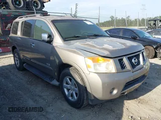 2008 Nissan Armada SE z VIN 5N1BA08D08N601304, wystawiony jako IAAI lot #42072372 z przebiegiem Nie podano mil oraz . Historia ofert i sprzedaży dostępna na DreamBid. Obrazek 1.