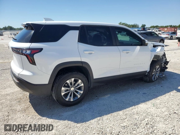 2025 Chevrolet Equinox FWD LT with VIN 3GNAXHEG2SL108007, listed as a Copart auction lot 50139305 with 12,465 mi miles and Non Repairable. Bid and sale history available at DreamBid. Image 3.