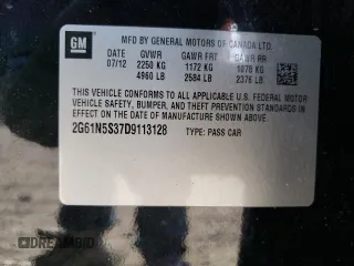 2013 Cadillac XTS z VIN 2G61N5S37D9113128, wystawiony jako Copart lot #47298245 z przebiegiem 119 793 mil mil oraz Szkoda całkowita • Salvage title. Historia ofert i sprzedaży dostępna na DreamBid. Obrazek 12.