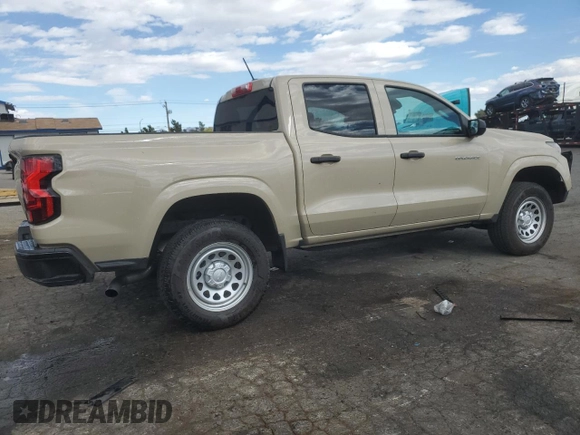 2024 Chevrolet Colorado 2WD Work Truck with VIN 1GCGSBEC7R1134986, listed as a Copart auction lot 55029465 with 14,384 mi miles and Clean Title. Bid and sale history available at DreamBid. Image 3.