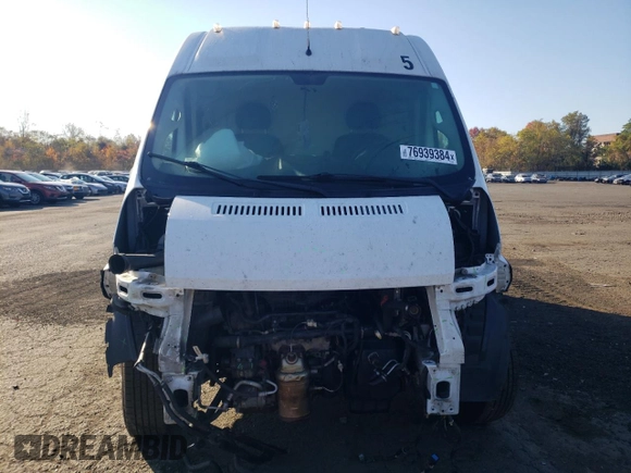 2019 Ram ProMaster Cargo with VIN 3C6TRVCG7KE539385, listed as a Copart auction lot 76939384 with Not Provided miles and Salvage Title. Bid and sale history available at DreamBid. Image 5.