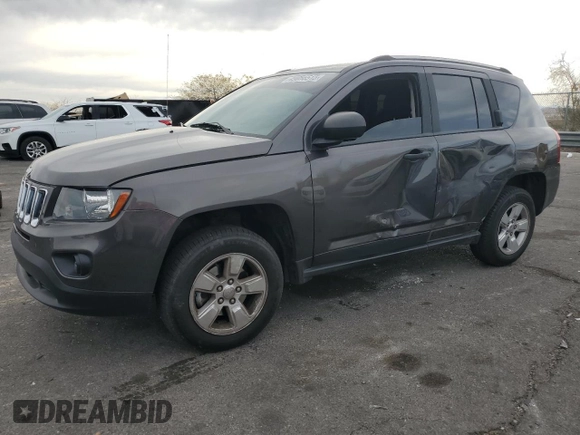 2017 Jeep Compass Sport with VIN 1C4NJCBA1HD118038, listed as a Copart auction lot 49056515 with 101,505 mi miles and Salvage Title. Bid and sale history available at carsss.com. Image 1.