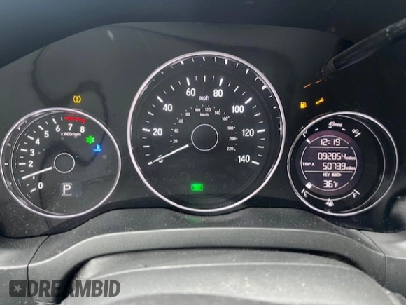 2018 Honda HR-V EX-L with VIN 3CZRU5H7XJM700725, listed as a Copart auction lot 45246405 with 92,150 mi miles and Clean Title. Bid and sale history available at carsss.com. Image 8.