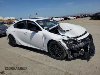 2024 Lexus IS 350 F Sport with VIN JTHGZ1B24R5075808, listed as a Copart auction lot 56890975 with 8,781 mi miles and Salvage title. Bid and sale history available at DreamBid. Image 4.