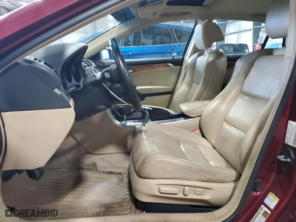 2005 Acura TL with VIN 19UUA66255A080537, listed as a Copart auction lot 52018525 with 162,820 mi miles and Salvage Title. Bid and sale history available at carsss.com. Image 7.