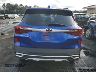 2021 Kia Seltos EX with VIN KNDERCAA1M7184575, listed as a Copart auction lot 46624955 with 37,404 mi miles and Salvage Title. Bid and sale history available at carsss.com. Image 6.