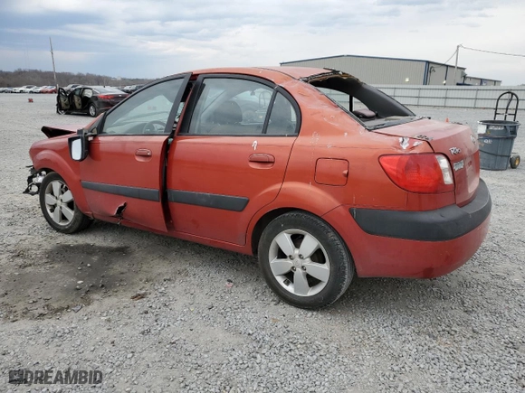 2009 Kia Rio SX with VIN KNADE223696556777, listed as a Copart auction lot 47253505 with 0 mi miles and Salvage Title. Bid and sale history available at carsss.com. Image 2.