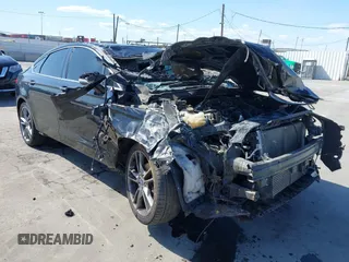 2014 Ford Fusion Titanium with VIN 3FA6P0K98ER163915, listed as a IAAI auction lot 41974577 with Not Provided miles. Bid and sale history available at carsss.com. Image 1.