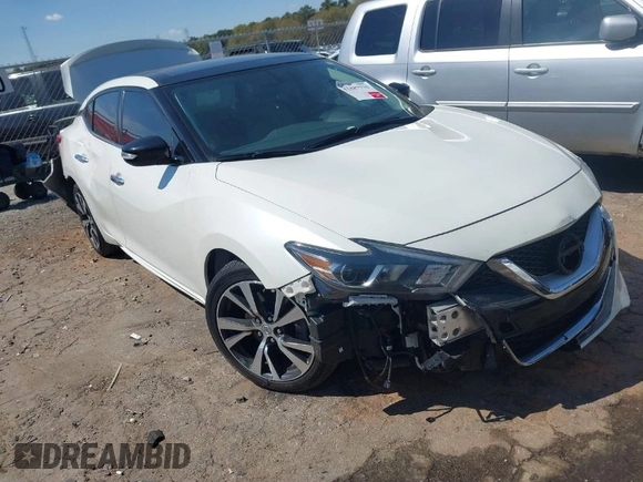 2016 Nissan Maxima 3.5 SV with VIN 1N4AA6AP8GC448226, listed as a IAAI auction lot 41887779 with 110,001 mi miles. Bid and sale history available at carsss.com. Image 1.