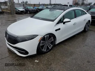 2023 Mercedes-Benz EQS with VIN W1KCG2DB6PA030310, listed as a Copart auction lot 44193655 with 10,755 mi miles and Salvage Title. Bid and sale history available at carsss.com. Image 1.