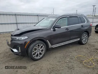 2022 BMW X7 xDrive40i with VIN 5UXCW2C04N9M75073, listed as a Copart auction lot 46825545 with 59,671 mi miles and Non Repairable. Bid and sale history available at carsss.com. Image 1.