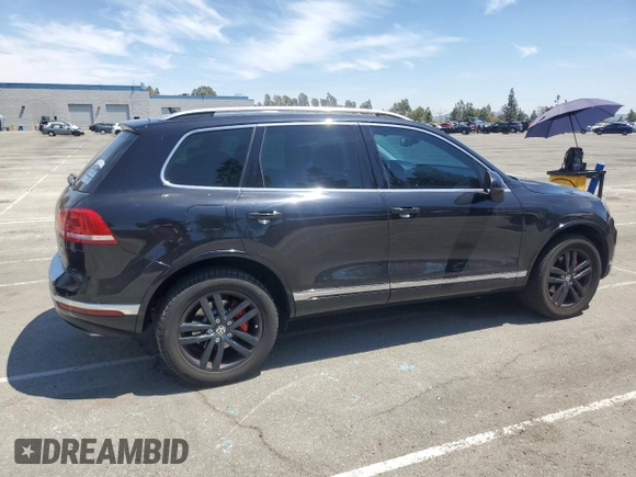 2016 Volkswagen Touareg Sport with VIN WVGEF9BP0GD007399, listed as a Copart auction lot 53990675 with 110,439 mi miles and Salvage Title. Bid and sale history available at DreamBid. Image 3.