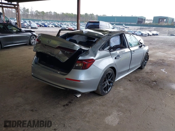 2025 Honda Civic Sport with VIN 2HGFE2F58SH541405, listed as a IAAI auction lot 42057054 with 5,000 mi miles and . Bid and sale history available at DreamBid. Image 4.