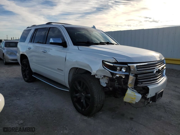 2017 Chevrolet Tahoe Premier with VIN 1GNSCCKC9HR177850, listed as a Copart auction lot 43327575 with 106,389 mi miles and Salvage Title. Bid and sale history available at carsss.com. Image 4.