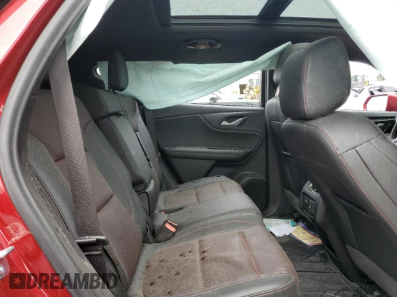 2020 Chevrolet Blazer RS с VIN 3GNKBKRS4LS641708, выставлен на аукционе Copart как лот 56632775 с пробегом 46 063 миль миль и Списание • Salvage title. История ставок и продаж доступна на DreamBid. Изображение 11.