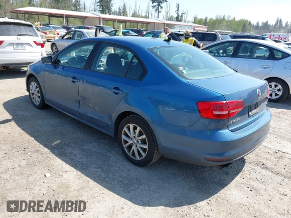 2015 Volkswagen Jetta Sedan 1.8T SE with VIN 3VWD17AJ1FM270114, listed as a IAAI auction lot 42128816 with 111,701 mi miles. Bid and sale history available at carsss.com. Image 3.