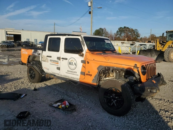 2022 Jeep Gladiator Willys with VIN 1C6HJTAG9NL146049, listed as a Copart auction lot 85444004 with Not provided miles and Salvage title. Bid and sale history available at DreamBid. Image 4.