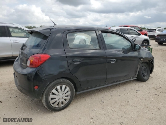2015 Mitsubishi Mirage DE with VIN ML32A3HJ5FH041919, listed as a Copart auction lot 53329685 with 152,577 mi miles and Salvage Title. Bid and sale history available at carsss.com. Image 3.