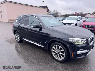 2018 BMW X3 xDrive30i with VIN 5UXTR9C57JLC77695, listed as a Copart auction lot 52807535 with 121,471 mi miles and Clean Title. Bid and sale history available at carsss.com. Image 1.