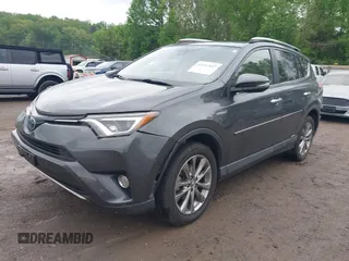 2017 Toyota RAV4 Hybrid Limited with VIN JTMDJREV8HD144858, listed as a IAAI auction lot 42092847 with 135,046 mi miles. Bid and sale history available at carsss.com. Image 17.